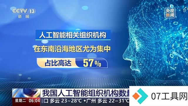 我国人工智能组织机构数量近190万户 东南沿海地区尤为集中 我国人工智能组织机构数量近190万户 东南沿海地区尤为集中