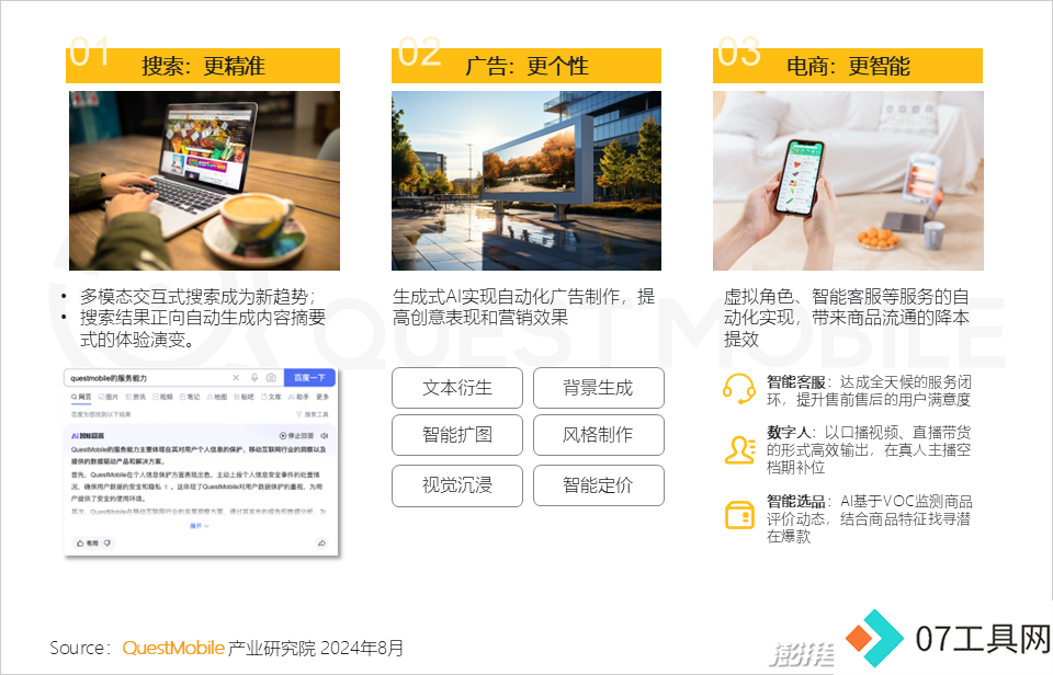 QuestMobile2024年生成式AI大模型应用生态报告:三大阵营崛起,助手需求未满 QuestMobile2024年生成式AI大模型应用生态报告:三大阵营崛起,助手需求未满