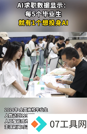 AI求职数据显示:每5个毕业生就有1个想投身AI AI求职数据显示:每5个毕业生就有1个想投身AI