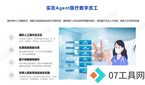 实在智能Agent驱动上市医疗巨头效率与效益双飞，构建330+项自动化场景