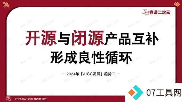 「靠谱二次元」行研组：2024年「AIGC发展趋势」报告